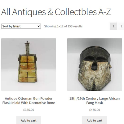 Antiques Business Bournemouth Web Design & SEO