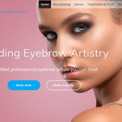 Beauty Business Website Design