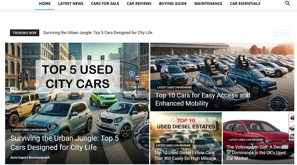 Car Magazine Website Design & Hosting
