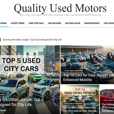 Car Magazine Website Design